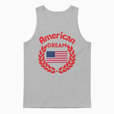 American Dream Usa Flag Original True Unisex Tank Top - Ash