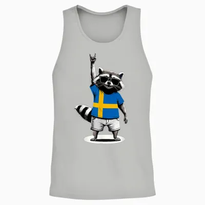 Schwedische Flagge Herren Damen Kinder Schweden Unisex Tank Top - Ash
