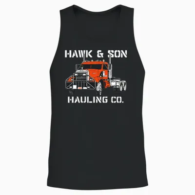 Hawk and Son Hauling Company Big Rig Pride 2 Side Unisex Tank Top - Black