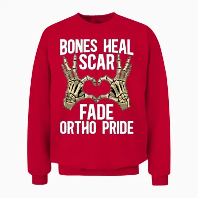 Orthopedic Surgeon Bones Heal Physical Therapist Unisex Sweatshirt - Red