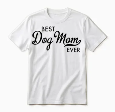 Dog Mom Unisex T-Shirt - White