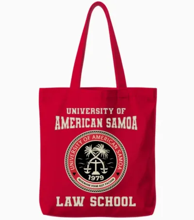 University of American Samoa Law School Tote Bags - Red