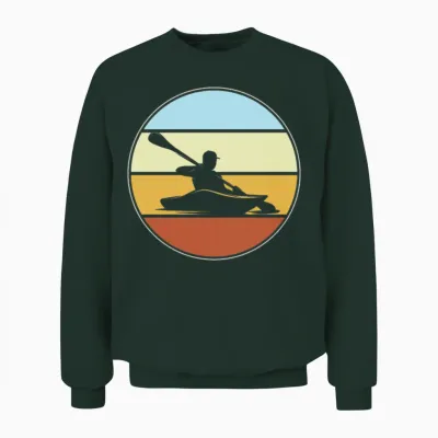 Kayak Retro Unisex Sweatshirt - Forest