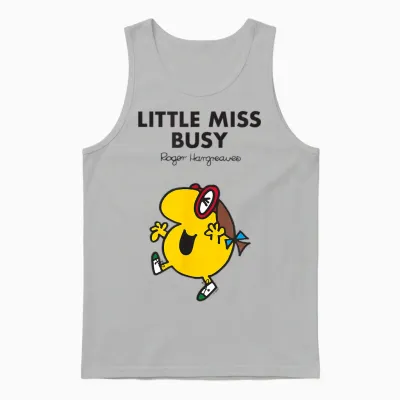 Mr. Men Little Miss Busy Unisex Tank Top - Ash