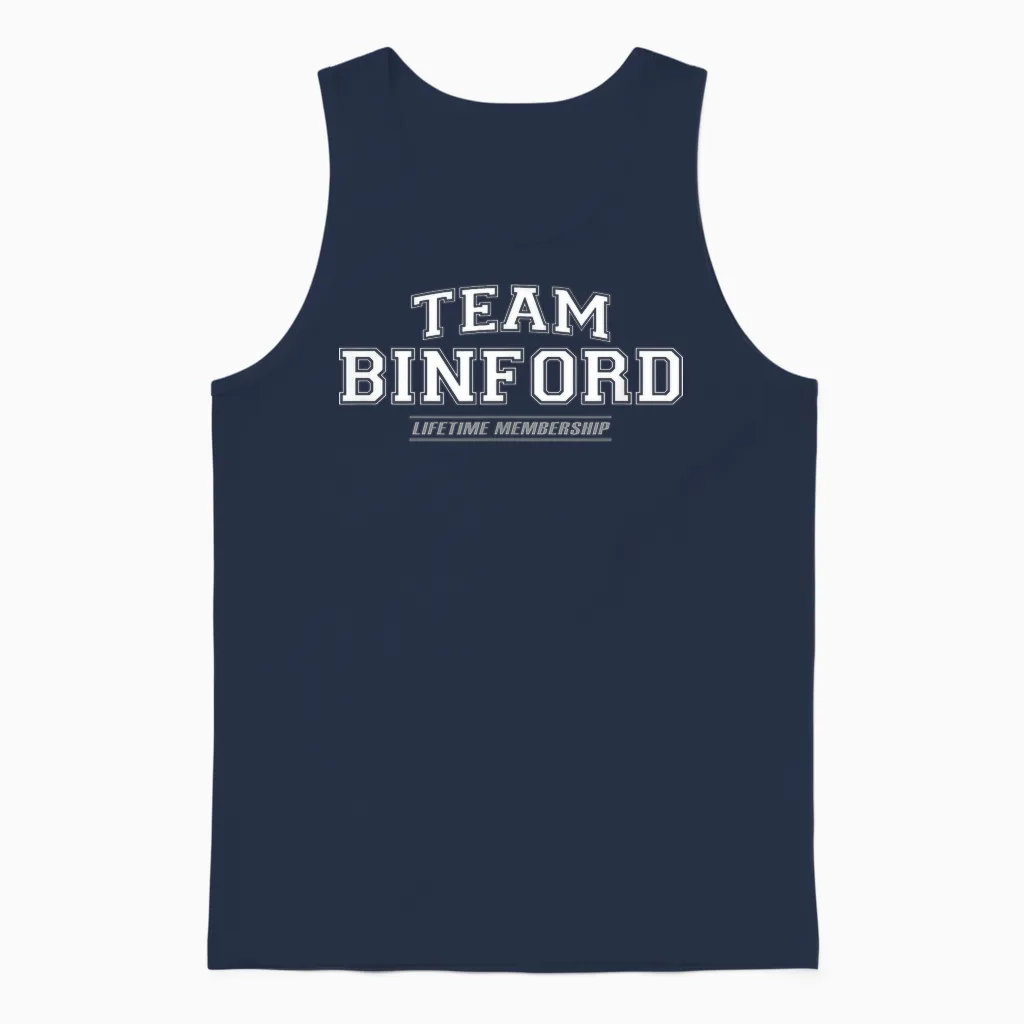 Team Binford | Stolzer Familienname, Nachname Geschenk Unisex Tank Top in Navy
