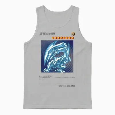 White Dragon Logo Papl1444 T-Shirt, Blue, S Unisex Tank Top - Ash