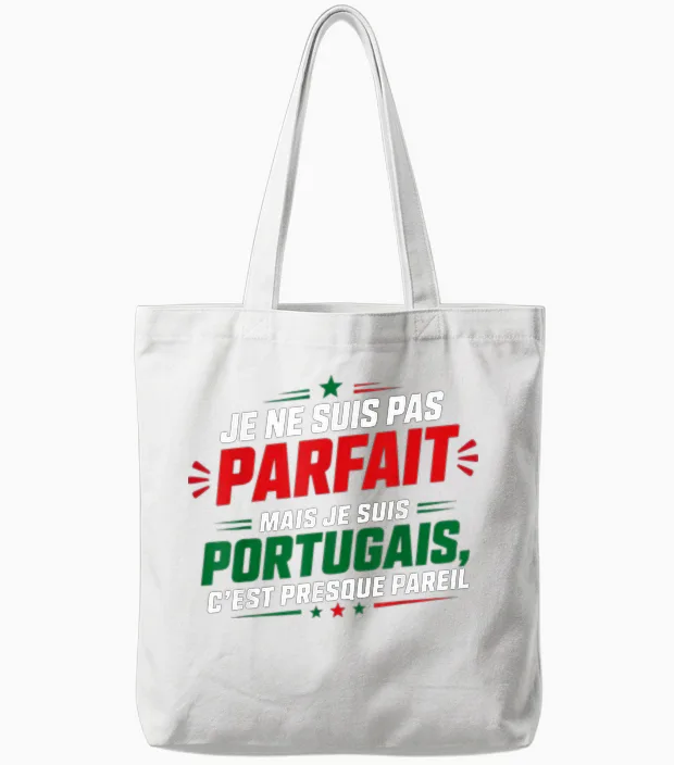 Humour Portugais Citation Drole Blague Je Suis Portugais Tote Bags in White