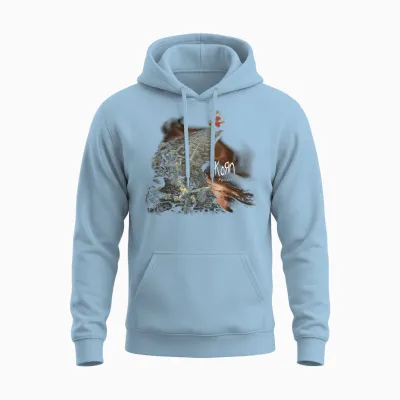 Korn Follow Cliff Unisex Hoodie - Light Blue