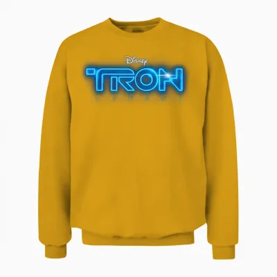 Disney Tron: Legacy Official 2010 Movie Logo Unisex Sweatshirt - Gold