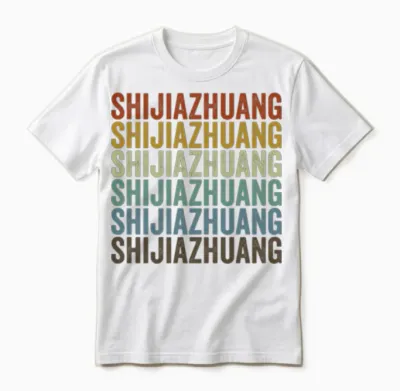 Shijiazhuang China Retro Vintage Unisex T-Shirt - White
