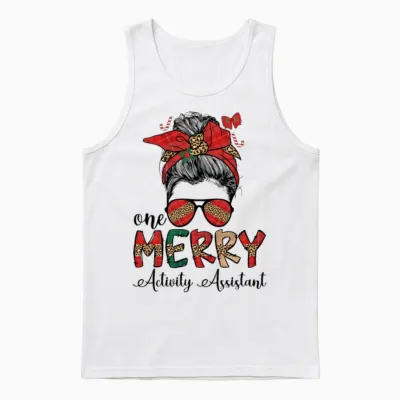 Activity Assistant Christmas Activity Professional Unisex Tank Top - White