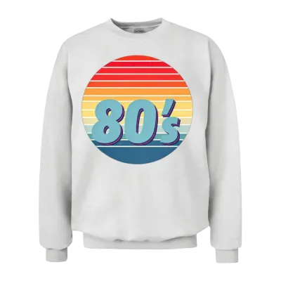 Retro 80s Unisex Sweatshirt - White