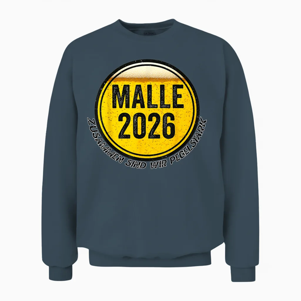 Malle 2026 Gruppe Mallorca Unisex Sweatshirt in Dark Heather