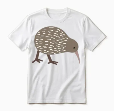 New Zealand Kiwi Unisex T-Shirt - White