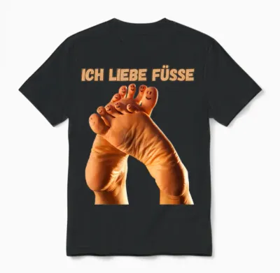 I Love Feet Cooles Design Für Fußliebhaber Oder Podologen Unisex T-Shirt - Black
