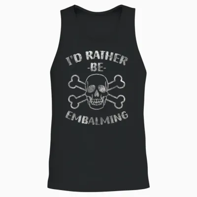 Gravedigger Profession Dark Humor Vocation Unisex Tank Top - Black