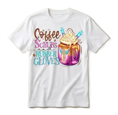 Fueled by Coffee & Compassion – Nurse Life Unisex T-Shirt - White
