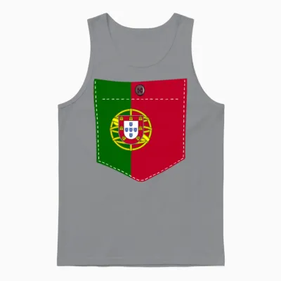 T-Shirt Drapeau Du Portugal - T-Shirt Portugal - Femme - Homme Manche Longue Unisex Tank Top - Sport Grey
