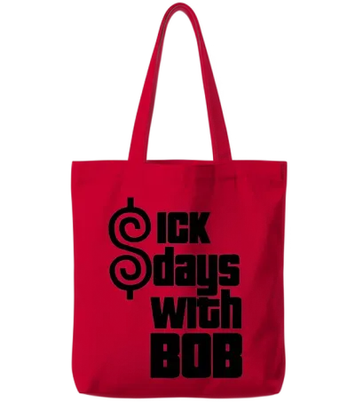 Sick Days with Bob Tote Bags - Red