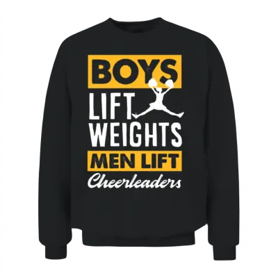 Male Cheerleading Male Cheerleader Unisex Sweatshirt - Black