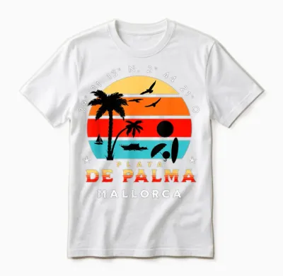 Playa Palma Mallorca Urlaub Malle Outfit Unisex T-Shirt - White