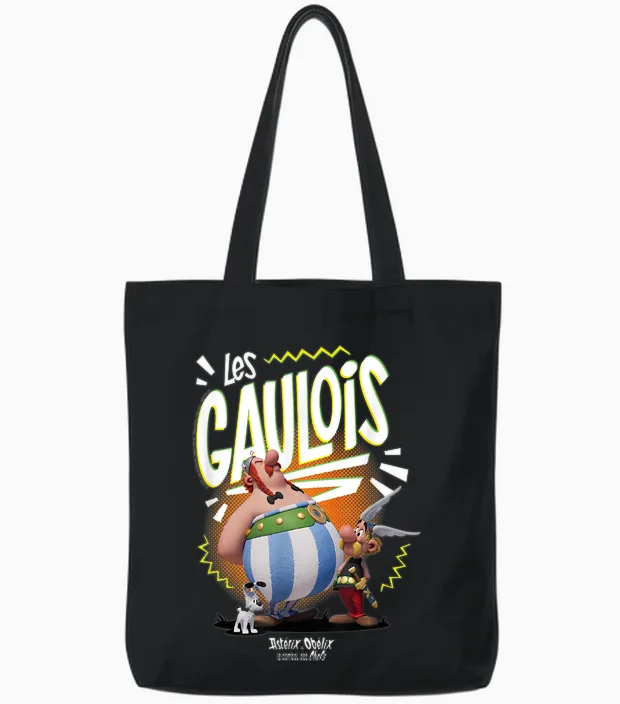 Asterix & Obelix the Heroic Gauls Tote Bags in Black