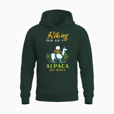 Funny Hiking Hiker Gift Unisex Hoodie - Forest