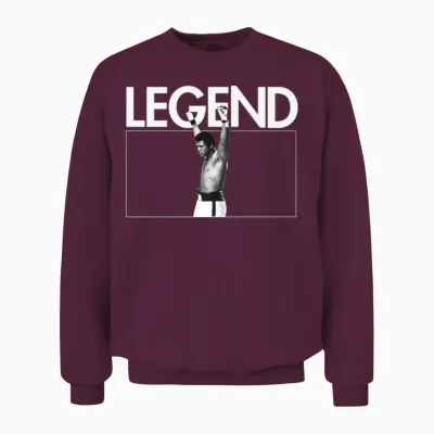 Muhammad Ali Legend Unisex Sweatshirt - Maroon