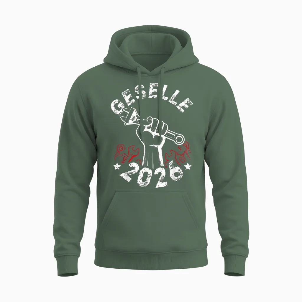 Geselle 2026 Passed Companion Test Unisex Hoodie in Military Green
