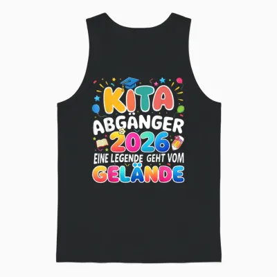 Kita Abgänger 2026 Einschulung Schulkind Junge Mädchen Unisex Tank Top - Black