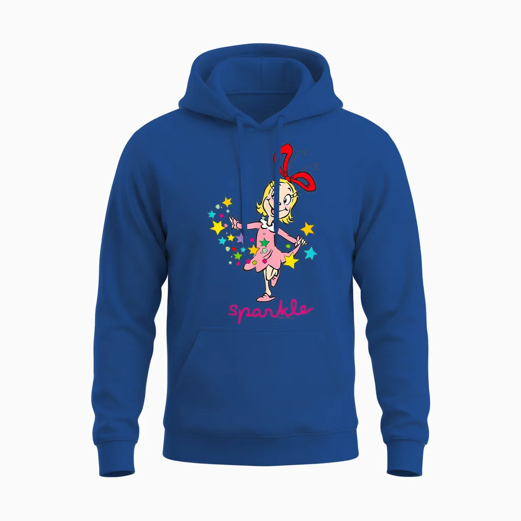 Grinch Cindy Lou Who Sparkle Officially Licensed Unisex Hoodie in Royal