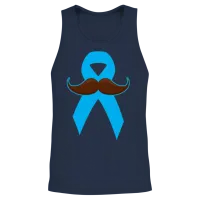 Prostate Cancer Warrior Prostate Cancer Awareness Unisex Tank Top - Navy – 2