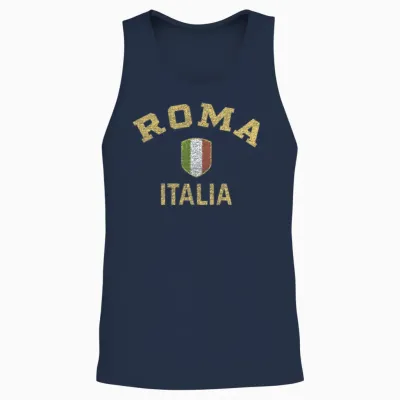 Roma Italia - Rome Italy Unisex Tank Top - Navy