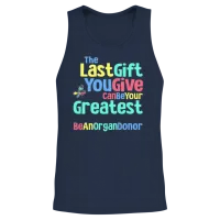 Be an Organ Donor an Organ Donation and Donor Unisex Tank Top - Navy – 2