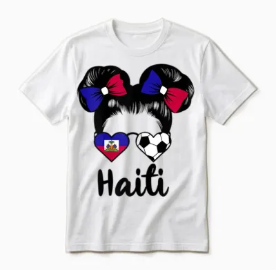 Haiti Drapeau De La Haïti - Ayiti Supporters Haïtiens Unisex T-Shirt - White