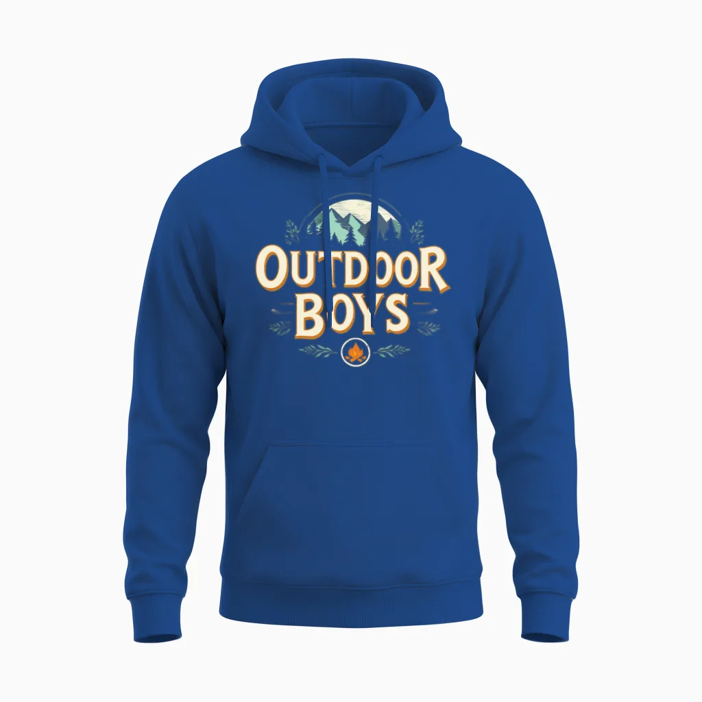 Outdoor Boys Unisex Hoodie in Royal