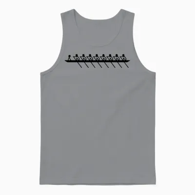 Rowing - Double Roller (x +) with Coxswain Unisex Tank Top - Sport Grey