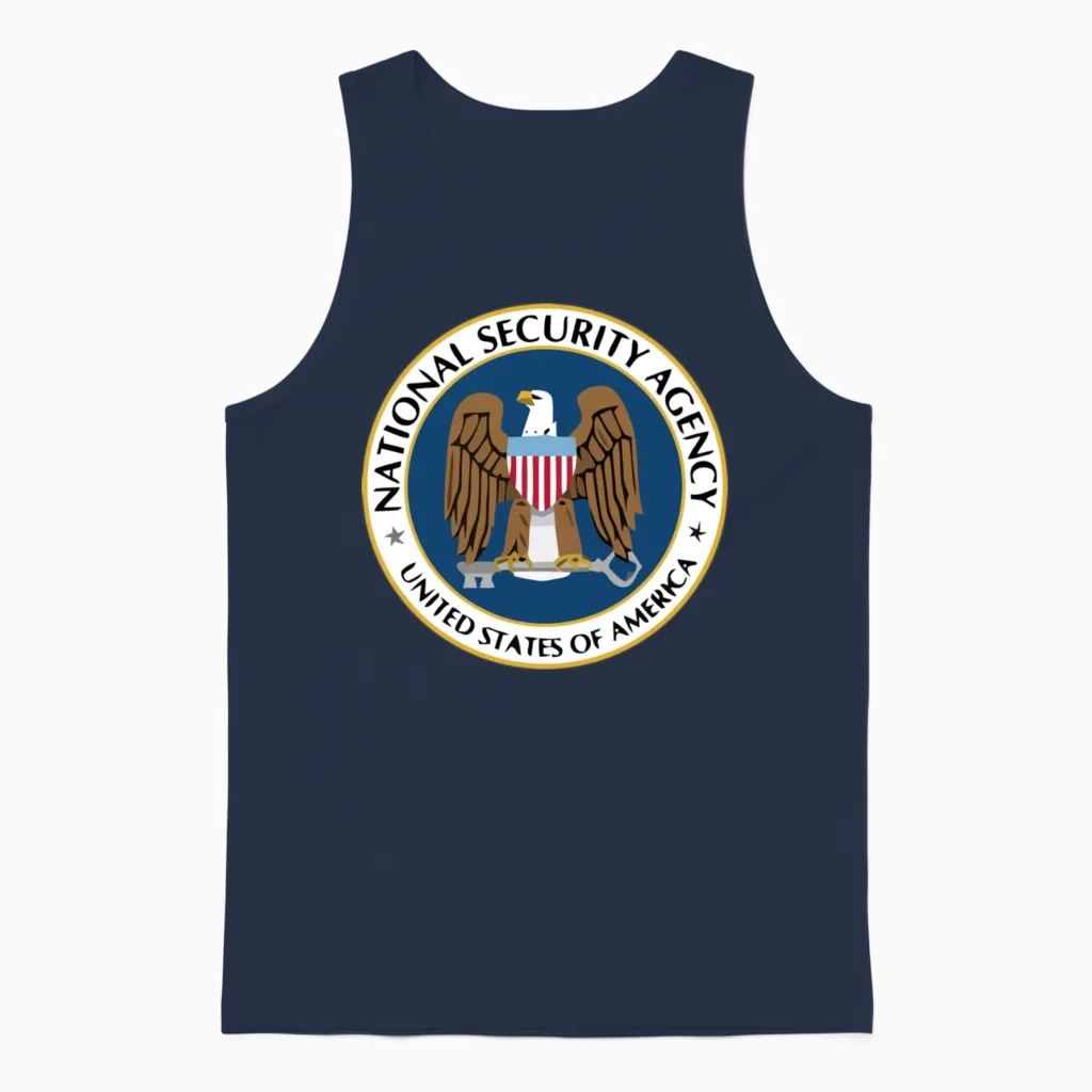 National Security Agency Nsa Military Intelligence Unisex Tank Top in Navy