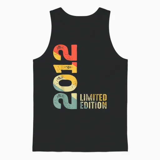 Limited Edition 2012 Born 2012 Birthday T-Shirt, Black, S Unisex Tank Top - Black