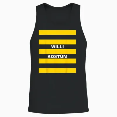 Bee Costume Willi Bee Costume Couple Costume Bee Carnival T-Shirt, Black Unisex Tank Top - Black
