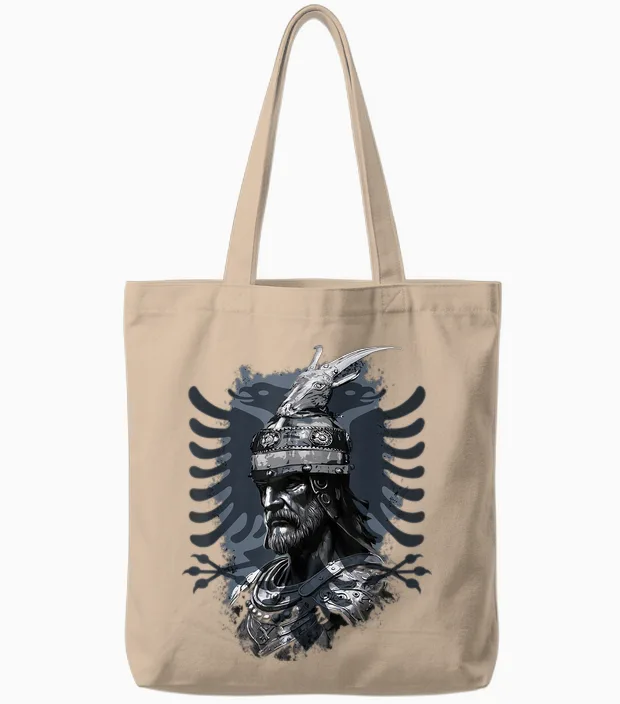 Albanien Albanischer Adler Kosovo Skënderbeu Skanderbeg Albanischer Nationalheld Adler Kosovo Albaner T-Shirt, Unisex Erwachsene Und Kinder, Schwarz, S, Eu 38/40 Tote Bags in Natural