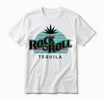 Rock N Roll Tequila Seventh Collection Unisex T-Shirt - White