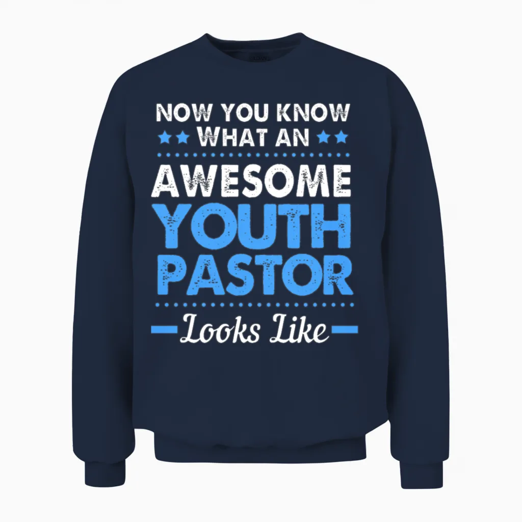 Funny Youth Pastor Appreciation Unisex Sweatshirt in Navy
