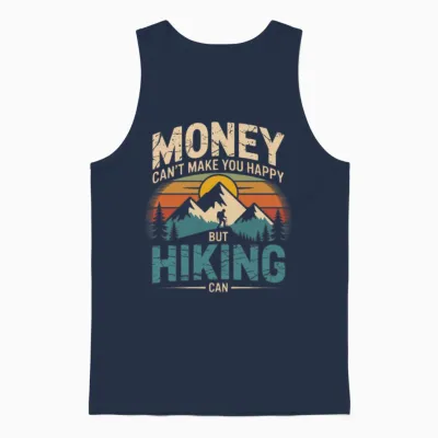 Hiking Lover Unisex Tank Top - Navy