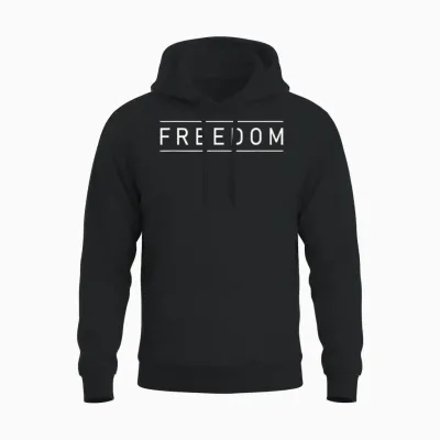 Freedom T-Shirt Patriotic Style Freedom Shirt Freedom Unisex Hoodie - Black