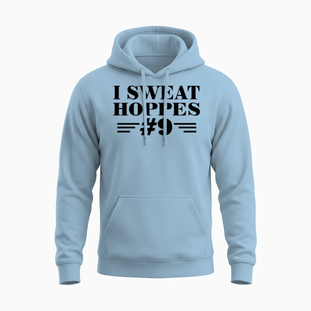 I Sweat Hoppes #9 Unisex Hoodie in Light Blue