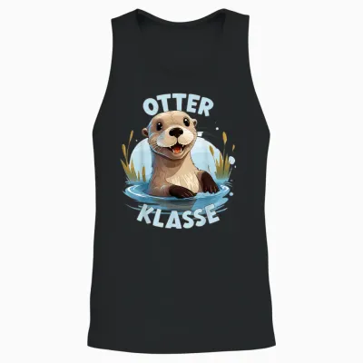 Otterklasse in Der Grundschule, Klassentier Otter Unisex Tank Top - Black