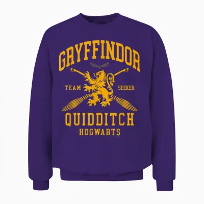 Harry Potter Gryffindor Quidditch Arch T-Shirt, Red, S Unisex Sweatshirt - Purple