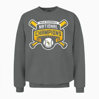 Lsu Tigers Baseball National Champs 2025 Official Logo Unisex Sweatshirt - Graphite Heather