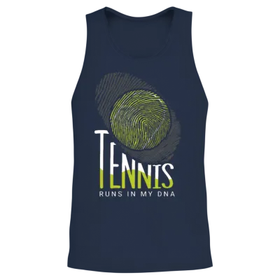Tennis Player Present Tennis Club Coach Sport Unisex Tank Top - Navy